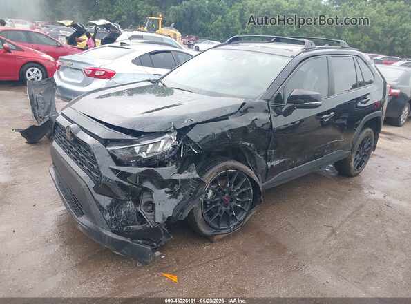 2T3P1RFV5KW049096 2019 TOYOTA RAV4 Black წინა მარცხენა ხედი სამი მეოთხედიდან