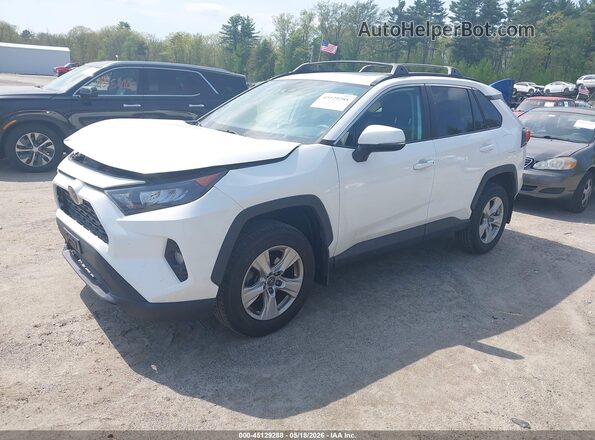2T3P1RFV7KC040353 2019 TOYOTA RAV4 White წინა მარცხენა ხედი სამი მეოთხედიდან