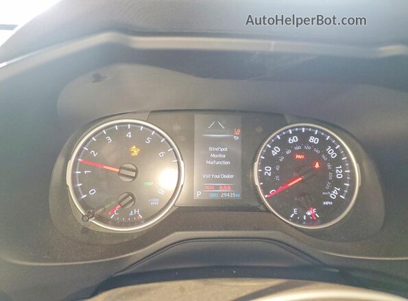 2T3P1RFV7MC210472 2021 TOYOTA RAV4 Белый Вид щитка приборов