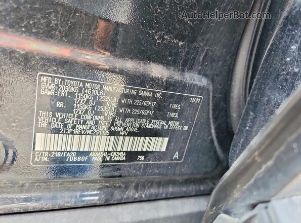 2T3P1RFV7MC251135 2021 TOYOTA RAV4 Black Widok wnętrza 360 stopni