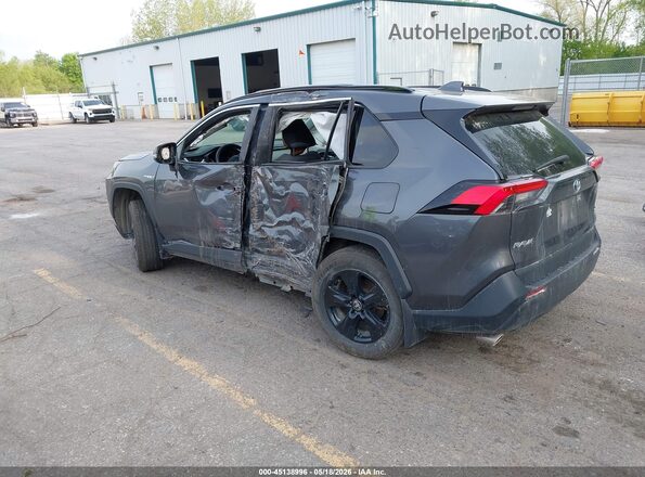 2T3R6RFV9MW014610 2021 TOYOTA RAV4 HYBRID Gray Rear left