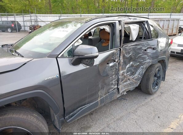 2T3R6RFV9MW014610 2021 TOYOTA RAV4 HYBRID Gray Front view