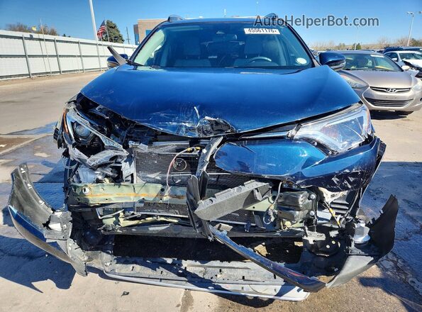 2T3RFREV1HW651028 2017 TOYOTA RAV4 Blue Widok z przodu