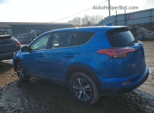2T3RFREV3JW797968 2018 TOYOTA RAV4 Blue Rear left