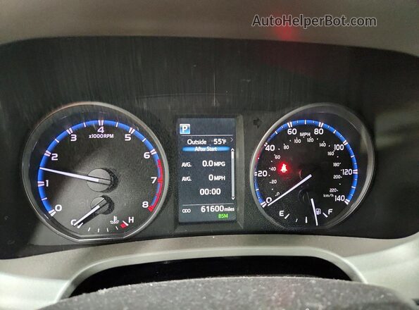 2T3RFREV4JW747189 2018 TOYOTA LE Gray Instrument cluster view