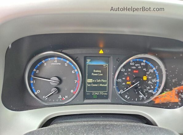 2T3RFREV5GW486552 2016 TOYOTA RAV4 Blue Instrument cluster view