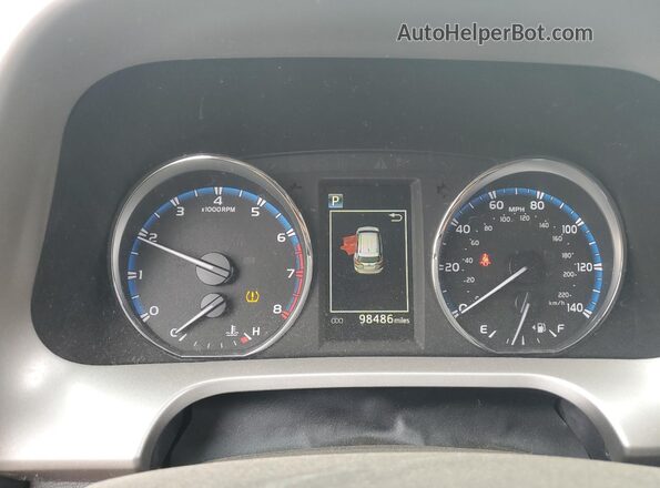 2T3RFREV5GW506802 2016 TOYOTA LE Burgundy Instrument cluster view