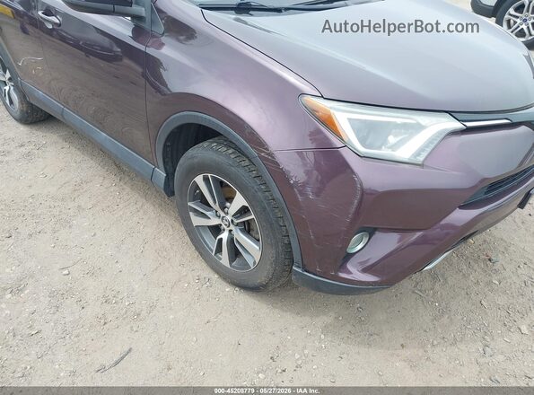 2T3RFREV6JW726828 2018 TOYOTA RAV4 Burgundy Widok z przodu
