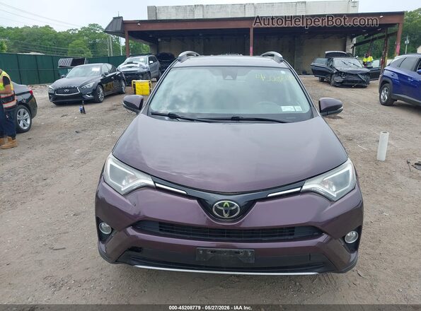 2T3RFREV6JW726828 2018 TOYOTA RAV4 Burgundy Widok zestawu wskaźników