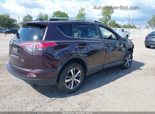 2T3RFREV7HW549619 2017 TOYOTA RAV4 Burgundy Rear right