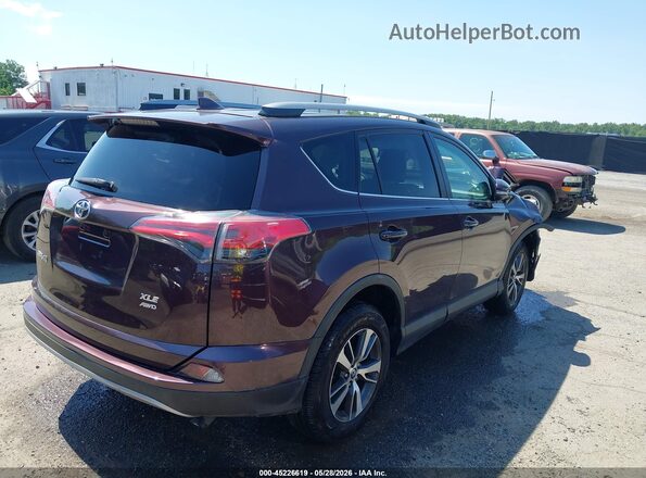 2T3RFREV8JW754419 2018 TOYOTA RAV4 Purple Задня права чверть