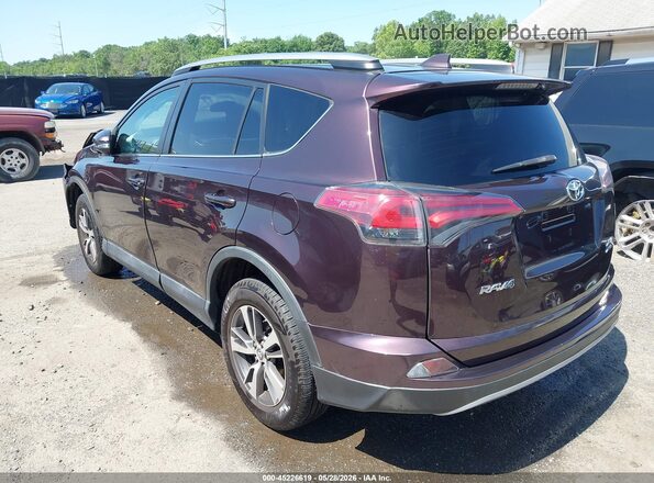 2T3RFREV8JW754419 2018 TOYOTA RAV4 Purple Задня ліва чверть