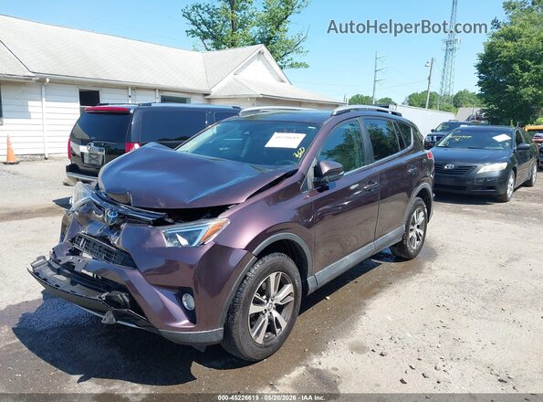 2T3RFREV8JW754419 2018 TOYOTA RAV4 Purple Передня ліва чверть