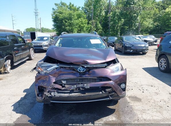 2T3RFREV8JW754419 2018 TOYOTA RAV4 Purple Вид щитка приладів