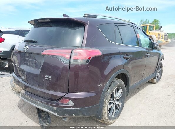 2T3RFREV9JW781841 2018 TOYOTA RAV4 Maroon Задня права чверть