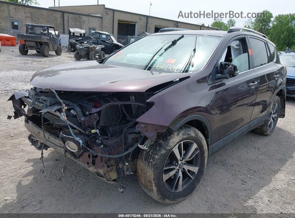 2T3RFREV9JW781841 2018 TOYOTA RAV4 Maroon Передня ліва чверть