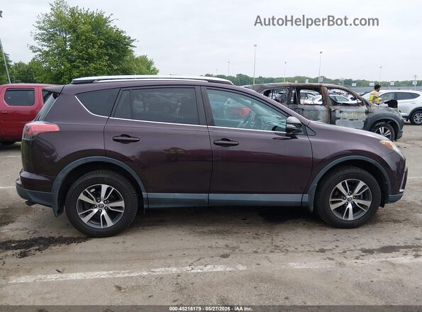 2T3RFREVXGW483291 2016 TOYOTA RAV4 Purple Вид задньої частини салону
