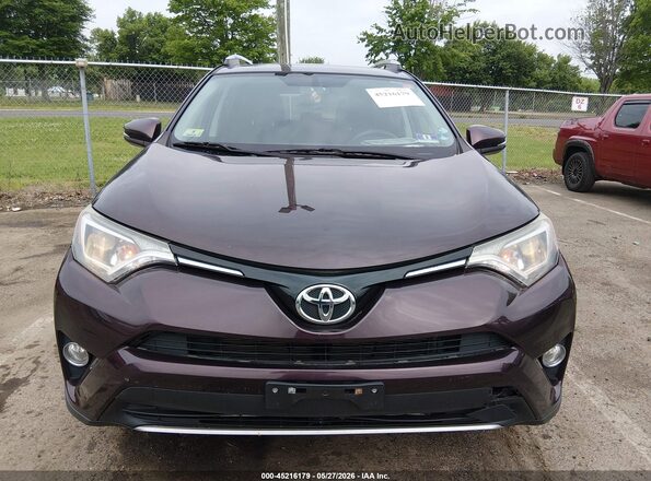 2T3RFREVXGW483291 2016 TOYOTA RAV4 Purple Вид щитка приладів