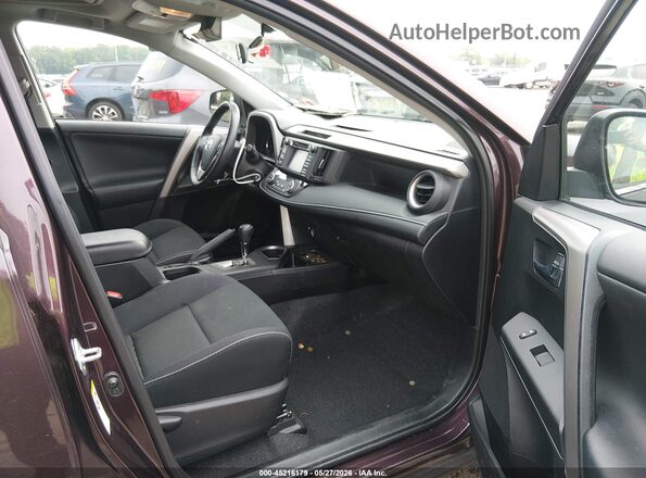 2T3RFREVXGW483291 2016 TOYOTA RAV4 Purple Вид салону спереду