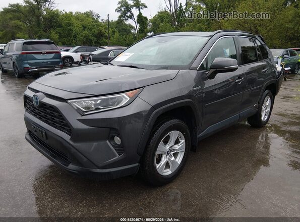 2T3RWRFV2KW016678 2019 TOYOTA RAV4 HYBRID Gray Vista tres cuartos delantera izquierda