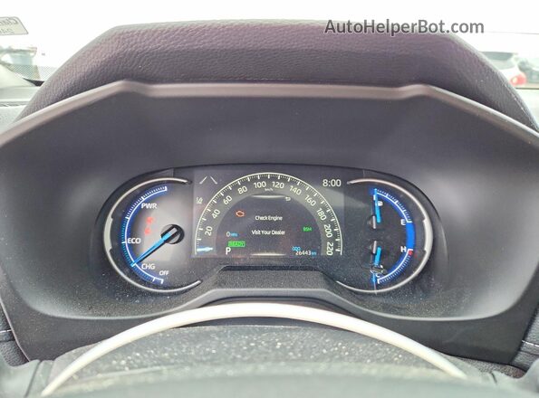 2T3RWRFV4RW242683 2024 TOYOTA RAV4 Silver Widok zestawu wskaźników