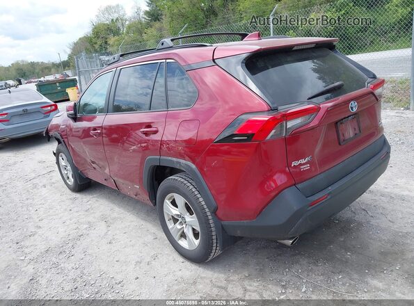 2T3RWRFV9KW031985 2019 TOYOTA RAV4 HYBRID Burgundy 