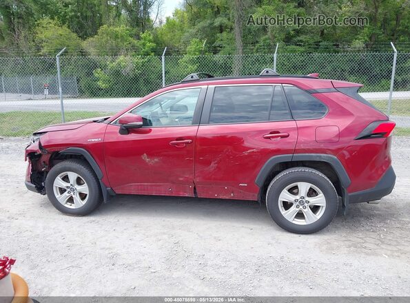 2T3RWRFV9KW031985 2019 TOYOTA RAV4 HYBRID Burgundy 