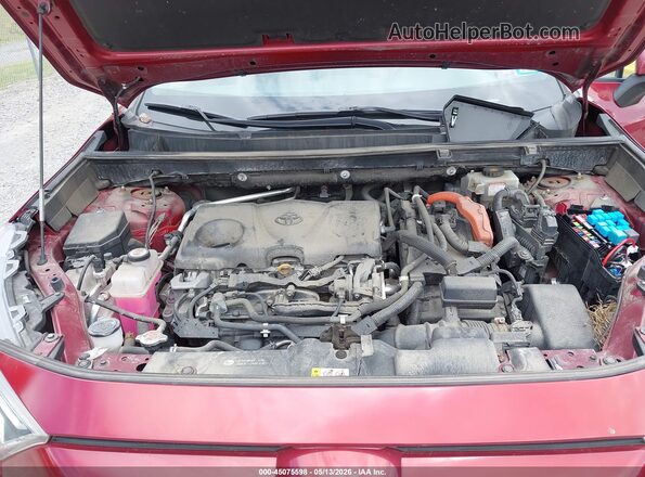 2T3RWRFV9KW031985 2019 TOYOTA RAV4 HYBRID Burgundy 