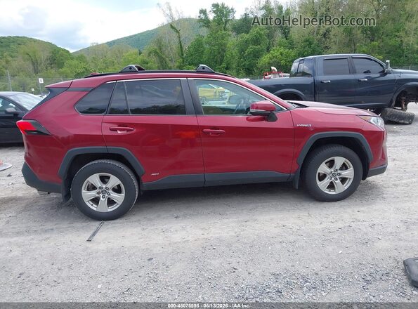 2T3RWRFV9KW031985 2019 TOYOTA RAV4 HYBRID Burgundy 