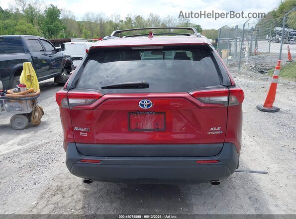 2T3RWRFV9KW031985 2019 TOYOTA RAV4 HYBRID Burgundy 