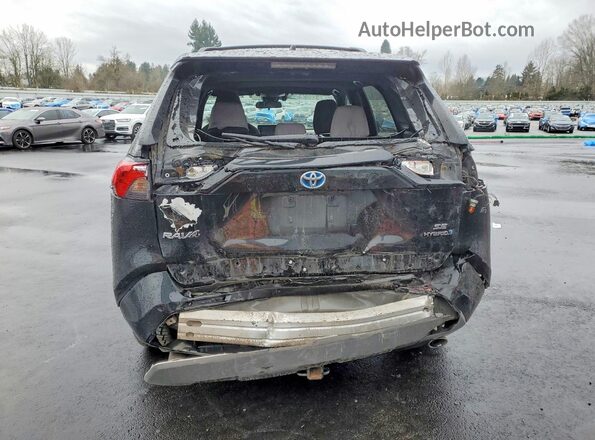 2T3T6RFV1NW030176 2022 TOYOTA RAV4 Black Widok z tyłu