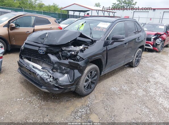 2T3T6RFV1NW035362 2022 TOYOTA RAV4 HYBRID Black Vista tres cuartos delantera izquierda