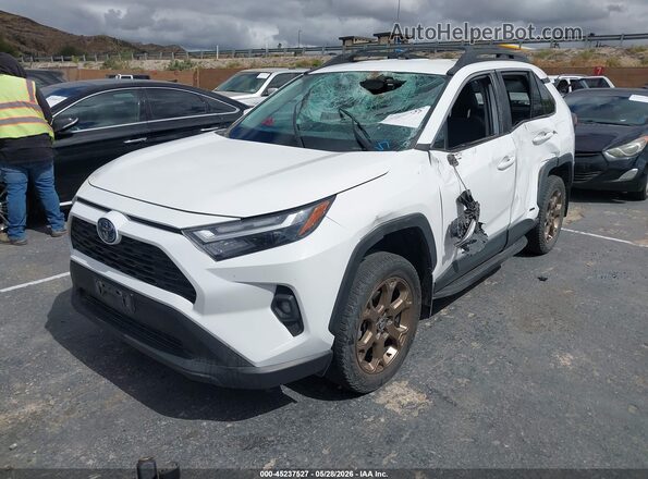 2T3UWRFV1PW160949 2023 TOYOTA RAV4 HYBRID White წინა მარცხენა ხედი სამი მეოთხედიდან