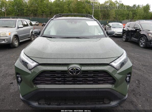 2T3UWRFV3SW286349 2025 TOYOTA RAV4 HYBRID Green Instrument cluster view