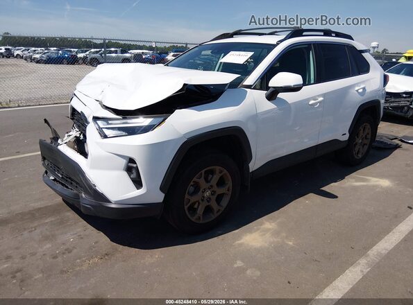 2T3UWRFV8PW175321 2023 TOYOTA RAV4 HYBRID White წინა მარცხენა ხედი სამი მეოთხედიდან