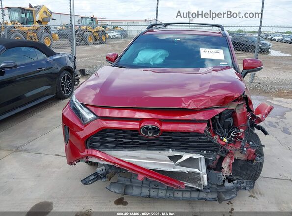 2T3W1RFV2SW399054 2025 TOYOTA RAV4 Red Widok wnętrza z tyłu