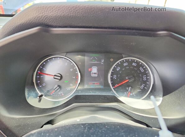 2T3W1RFV3LW074592 2020 TOYOTA RAV4 Blue Вид щитка приладів
