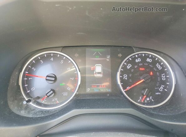 2T3W1RFV5LC064597 2020 TOYOTA RAV4 Black ხელსაწყოთა პანელის ხედი