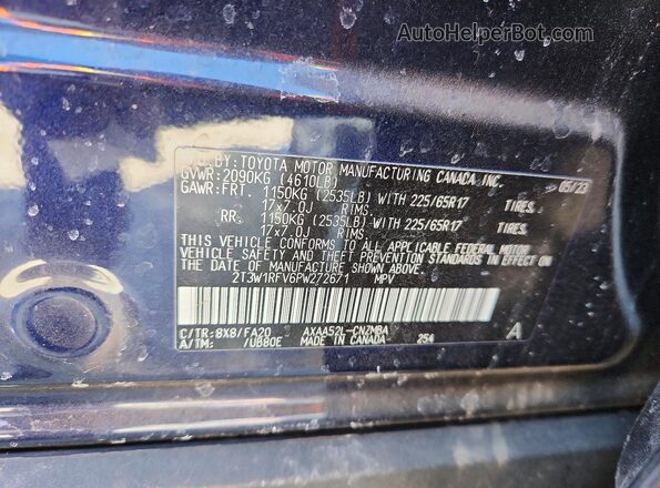 2T3W1RFV6PW272671 2023 TOYOTA RAV4 Blue 