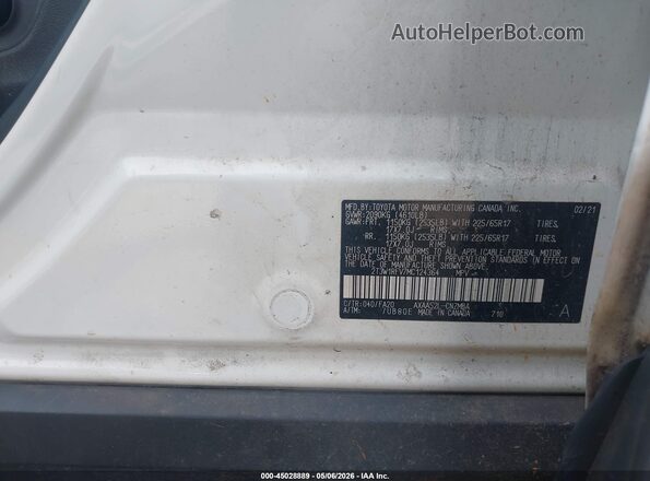 2T3W1RFV7MC124364 2021 TOYOTA LE White Вид підкапотного простору