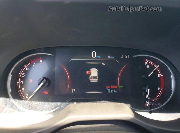 2T3W1RFV8RW344604 2024 TOYOTA RAV4 Gray Instrument cluster view