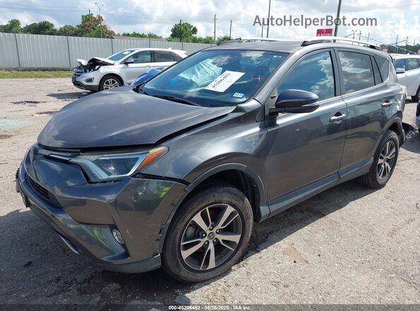 2T3WFREV5JW433151 2018 TOYOTA RAV4 Gray Առջևի ձախ երեք քառորդ տեսարան