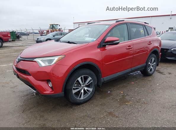 2T3WFREV6GW286900 2016 TOYOTA RAV4 Red Առջևի ձախ երեք քառորդ տեսարան