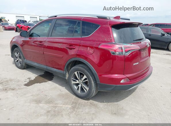 2T3WFREV9JW470736 2018 TOYOTA RAV4 Red უკანა მარცხენა