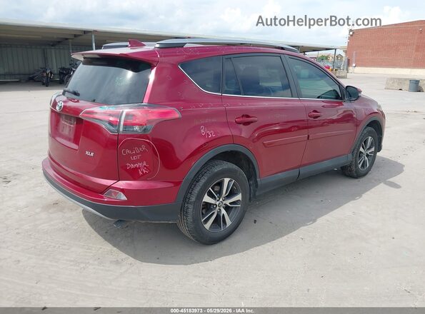 2T3WFREV9JW470736 2018 TOYOTA RAV4 Red უკანა მარჯვენა