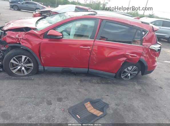 2T3WFREVXHW389397 2017 TOYOTA RAV4 Red Rear left