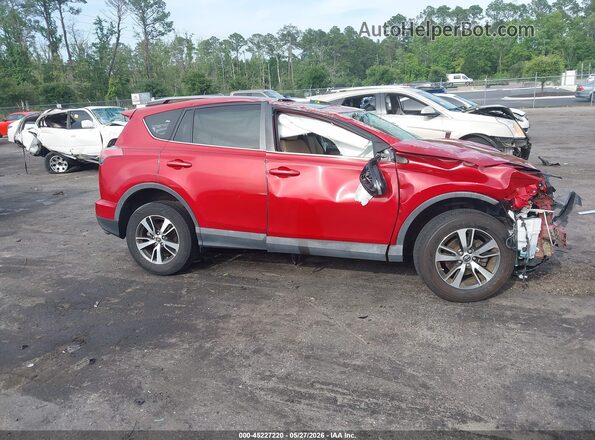 2T3WFREVXHW389397 2017 TOYOTA RAV4 Red Instrument cluster view