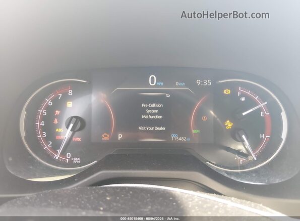 2T3Y1RFV0LC069909 2020 TOYOTA LIMITED Серебряный Вид салона спереди