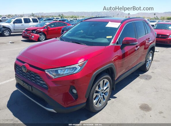2T3Y1RFV2KC016787 2019 TOYOTA LIMITED Red Առջևի ձախ երեք քառորդ տեսարան
