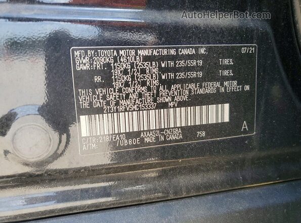 2T3Y1RFV5MC153337 2021 TOYOTA RAV4 Black 